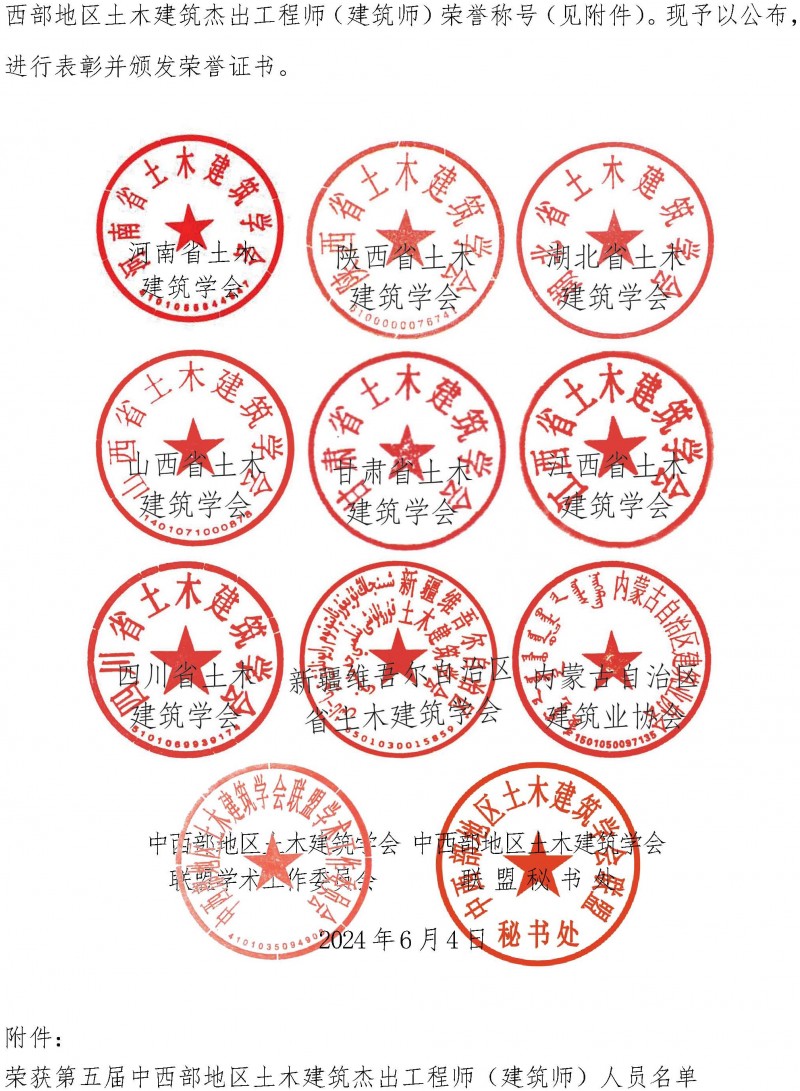 盟字〔2024〕002號關于公布榮獲第五屆中西部地區土木建筑杰出工程師（建筑師）榮譽稱號人員名單的通知_頁面_2
